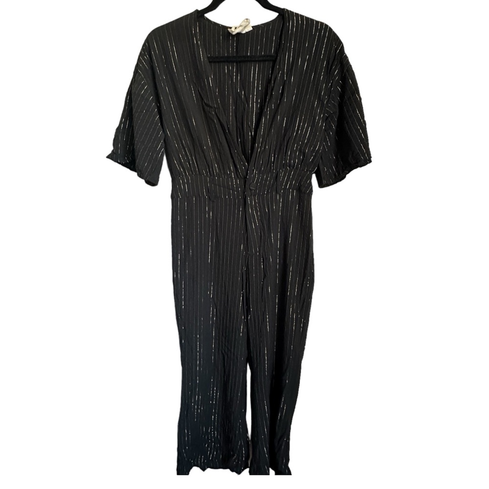 Lenni the Label Black Jumpsuit Gold Stripes‎ Sz Medium - Picture 12 of 12